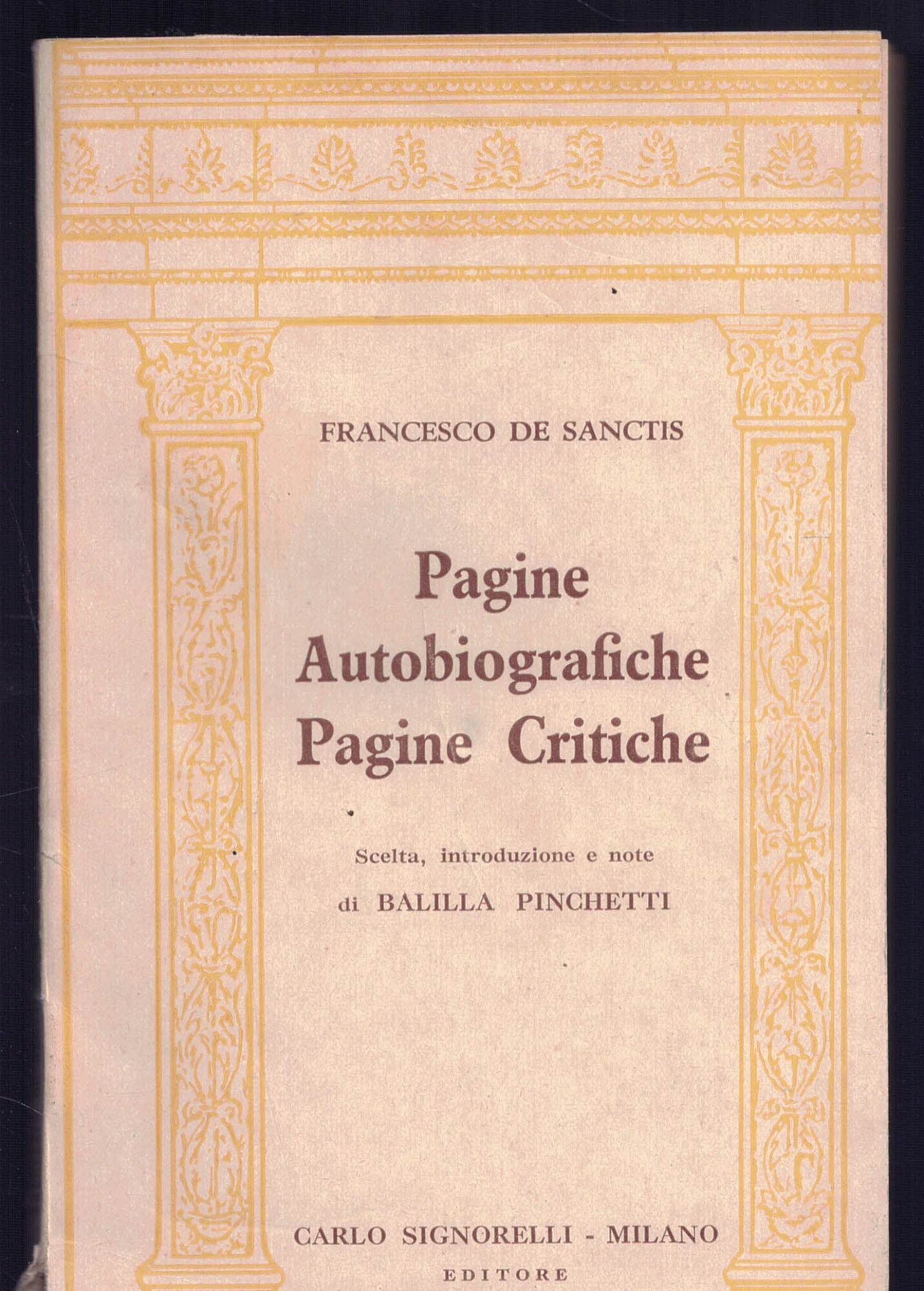 Pagine Autobiografiche Pagine Critiche