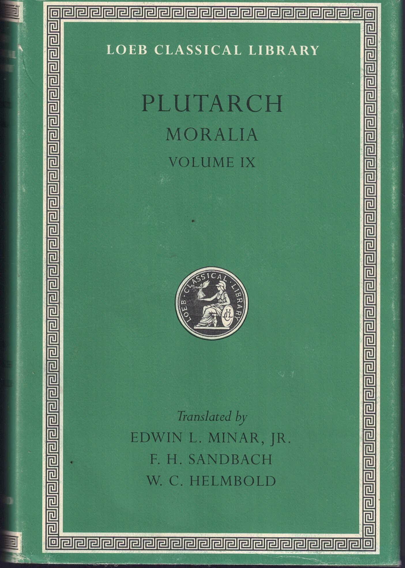 Plutarch's Moralia: Table-talk, Books 7-9. Dialogue on Love: IX