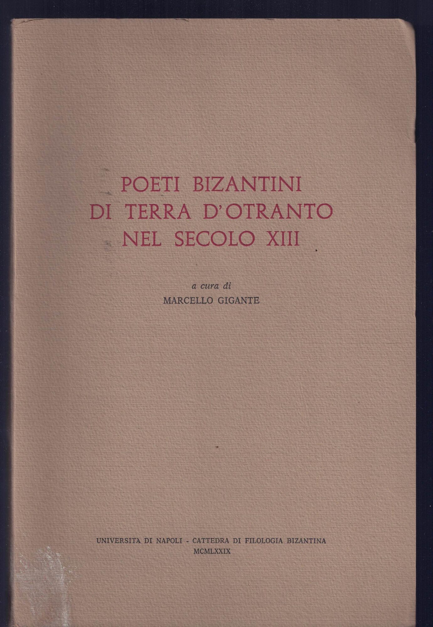 Poeti bizantini di Terra d'Otranto nel secolo XIII