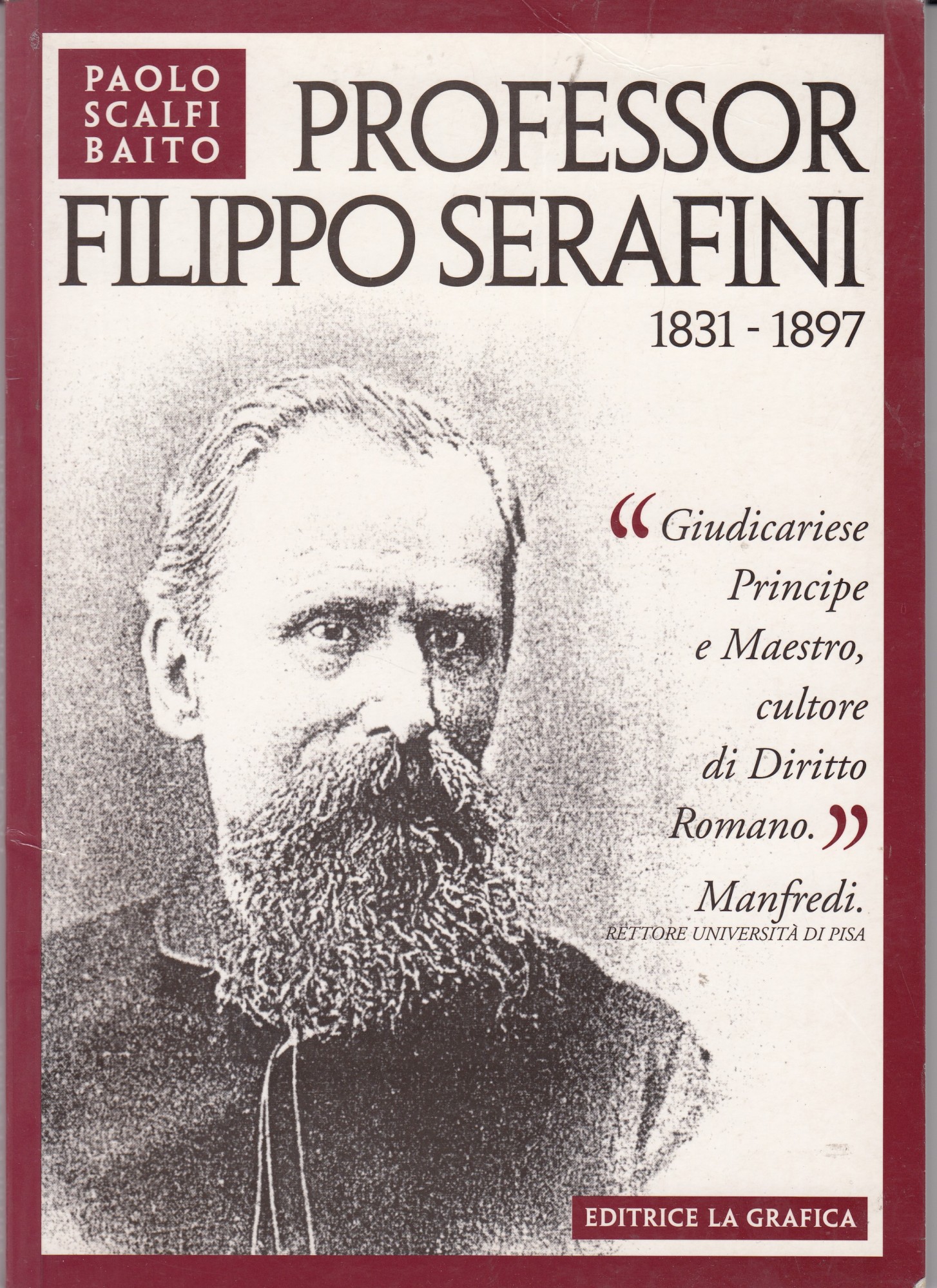 Professor Filippo Serafini 1831-1897