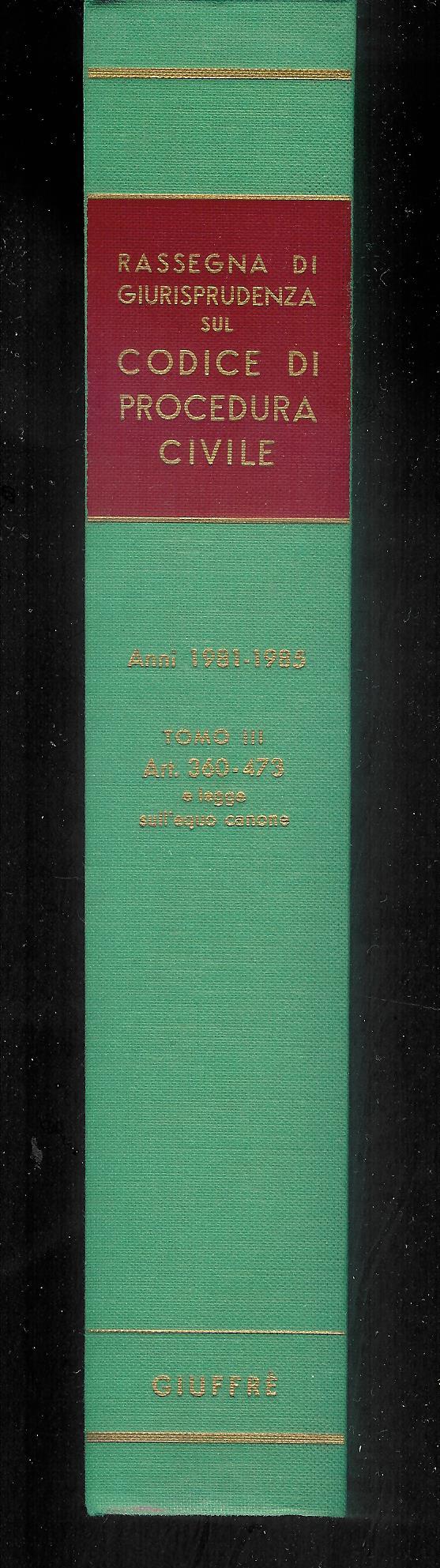 Rassegna di giurisprudenza sul codice di procedura civile Libro II …