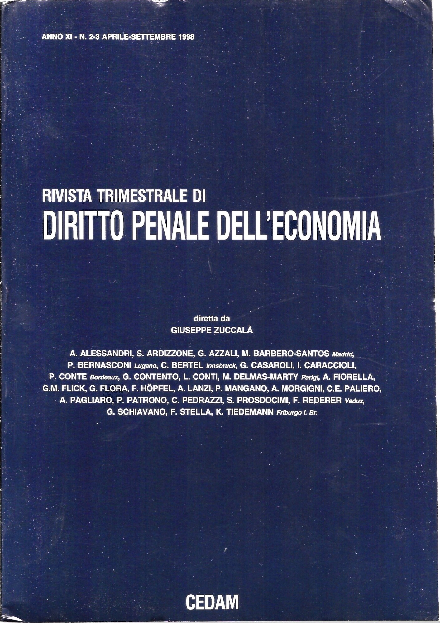 Rivista trimestrale di - DIRITTO PENALE DELL ' ECONOMIA - …