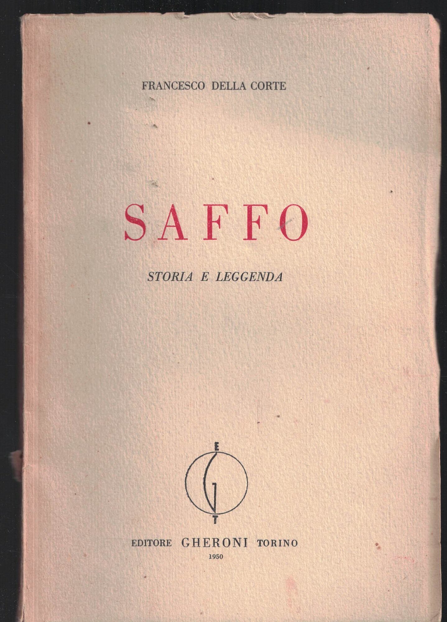 Saffo. Storia e leggenda