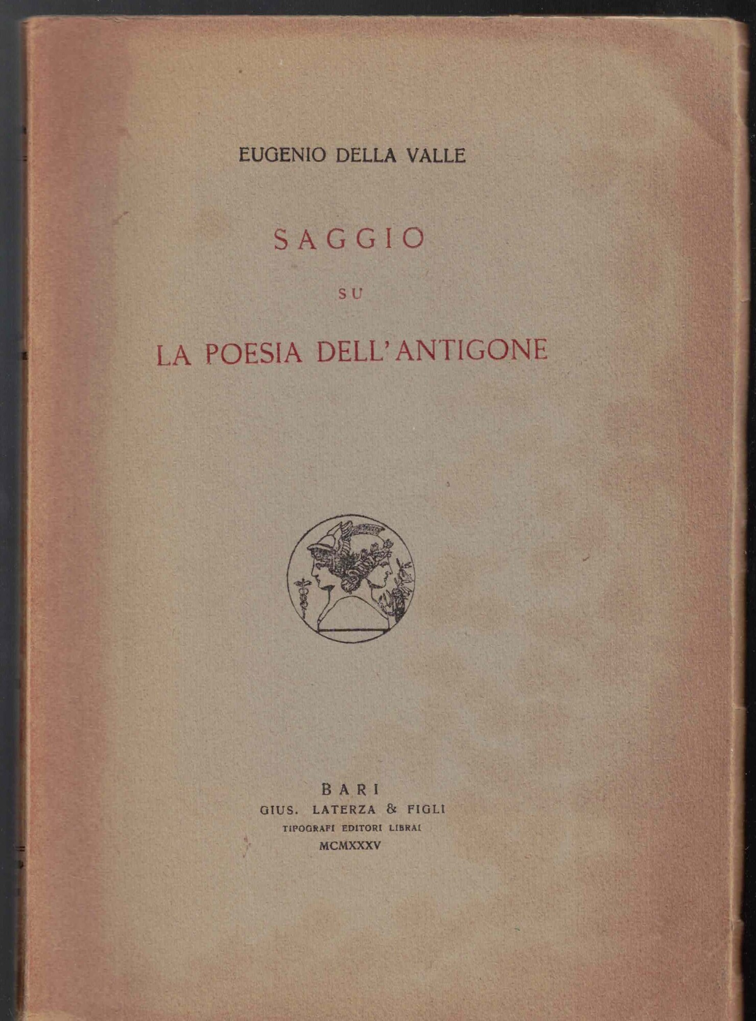 Saggio su la poesia dell'Antigone