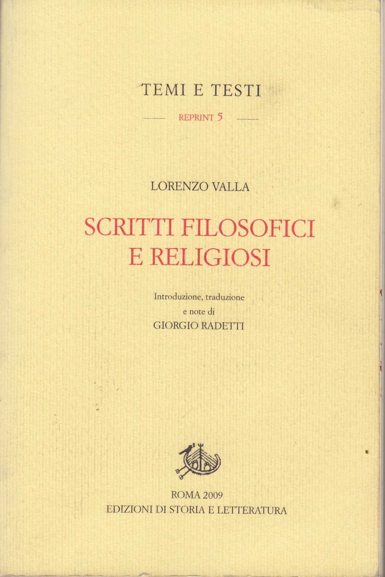 Scritti filosofici e religiosi