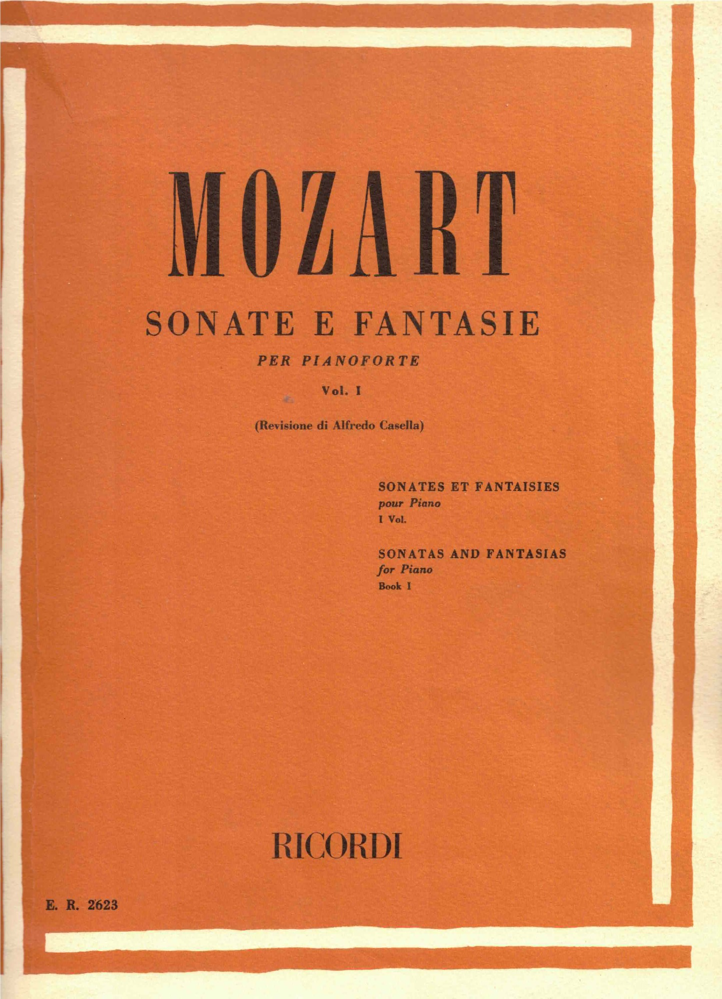 SONATE E FANTASIE. VOLUME I