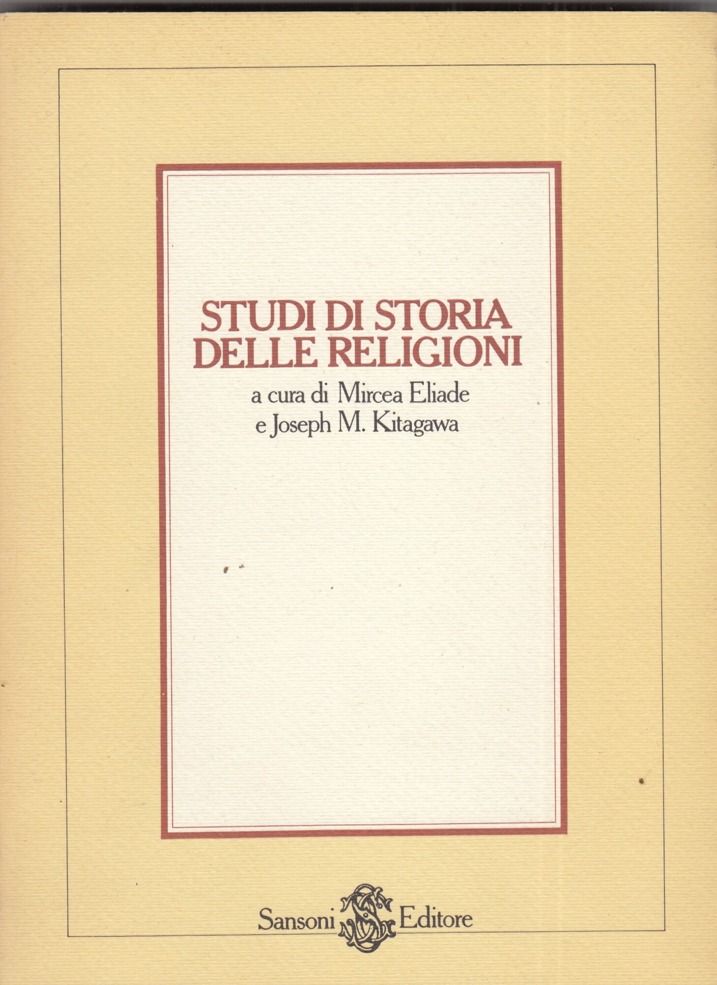 Studi di Storia delle Religioni.