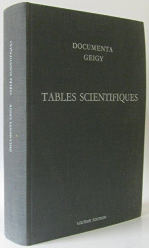 Tables scientifiques. Documenta Geigy.