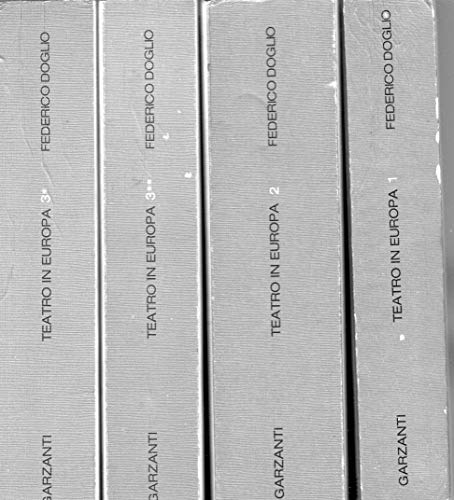Teatro in Europa storia e documenti volumi 1,2,3 tomo 1 …