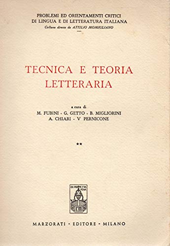 Tecnica e Teoria Letteraria