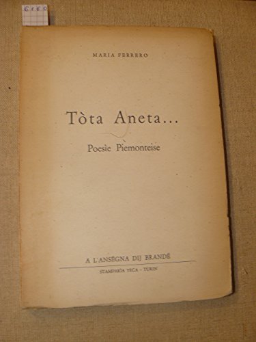 Tòta Aneta. Poesìe piemonteise