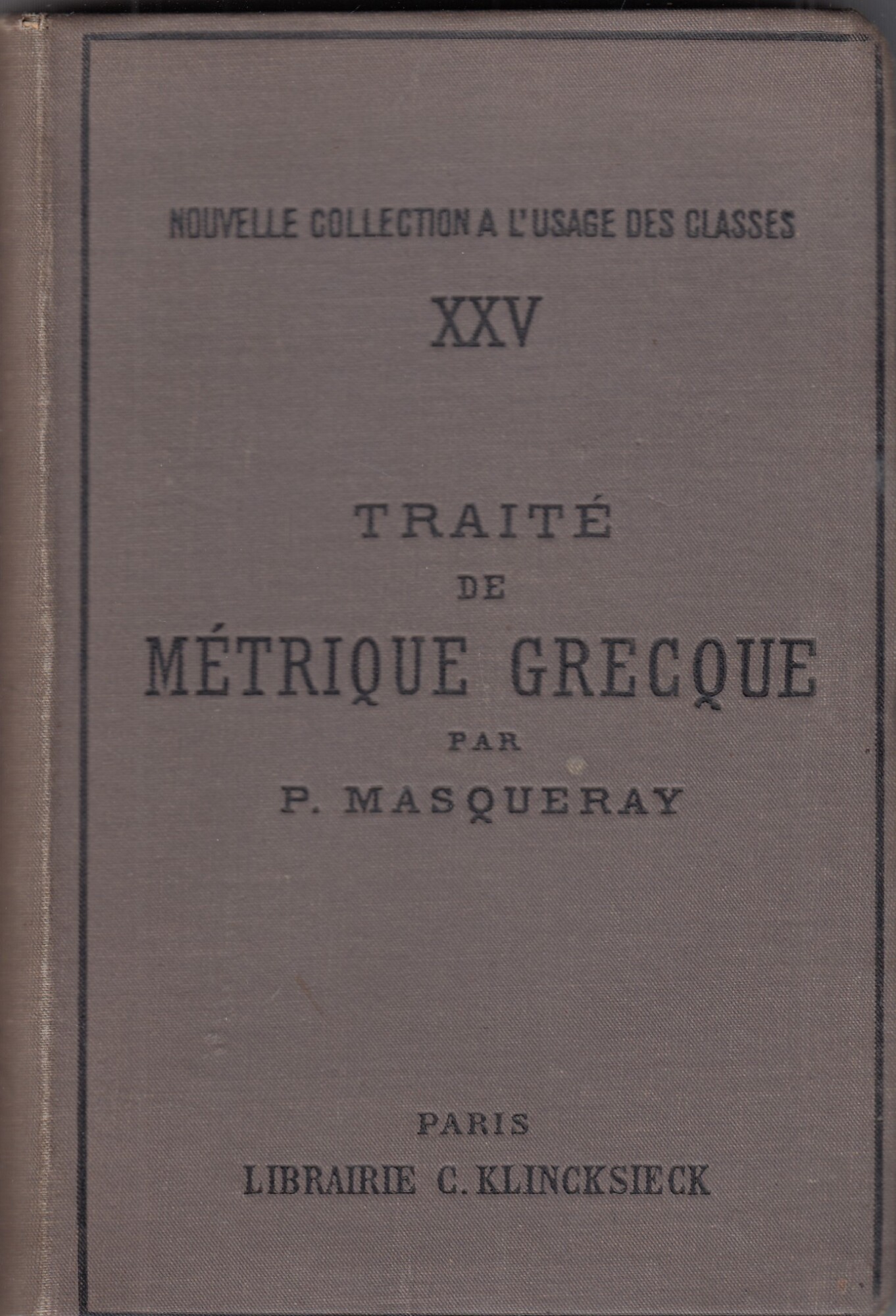 Traité de métrique grecque