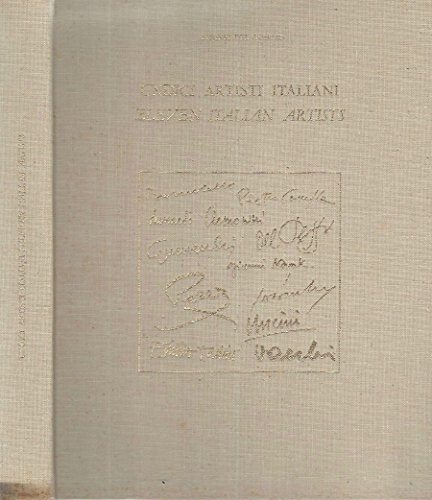 Undici artisti italiani eleven italian artists. L'apporto delle generazioni "di …