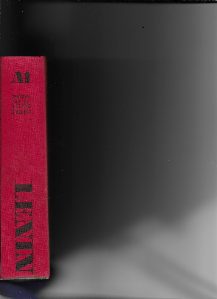 V. LENIN OPERE SCELTE VOLUME IV