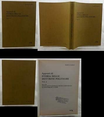 V0330 LIBRO APPUNTI DI STORIA DELLE DOTTRINE POLITICHE VOL.2 DI …
