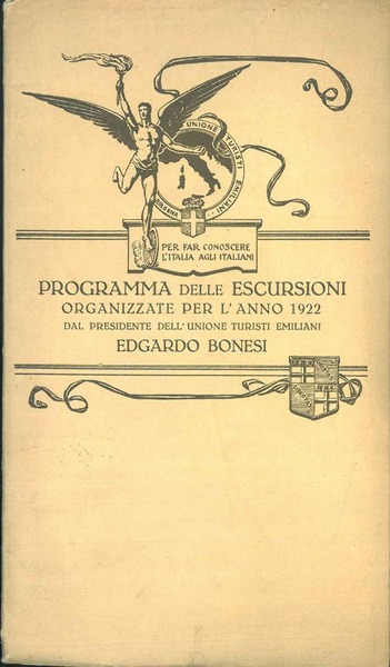 Programma delle escursioni organizzate per l'anno 1922.