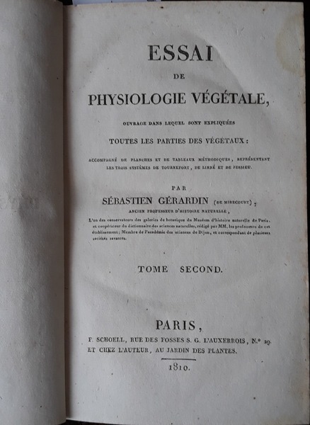 Essai de physiologie végétale, ouvrage dans lequel sont expliquées toutes …