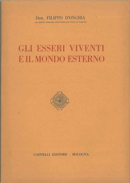 Gli esseri viventi e il mondo esterno