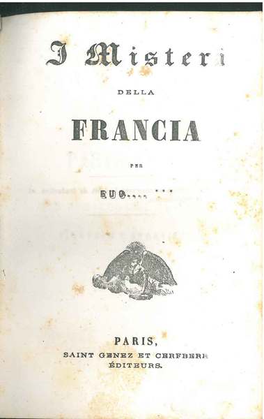 I misteri della Francia per Eug.