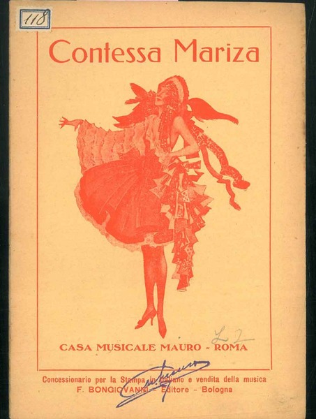Contessa Marizia. Operetta in tre atti di Julius Brammer e …