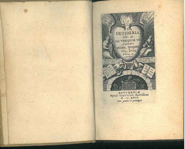 Pia Desideria lib. III. Ad Urbanum VIII. Authore Herm. Hugone …