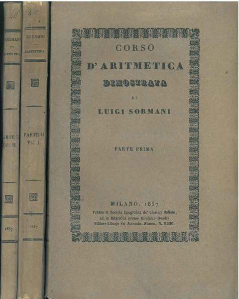 Corso di aritmetica dimostrata