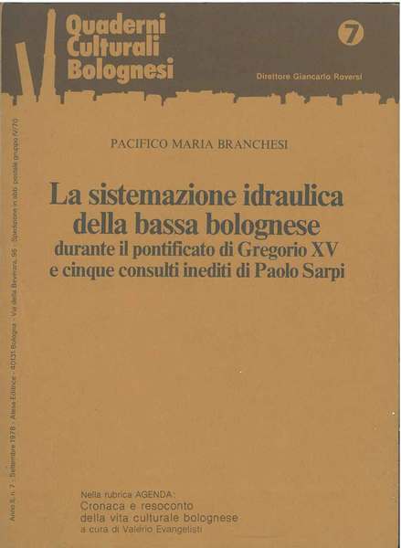 La sistemazione idraulica della bassa bolognese durante il pontificato di …