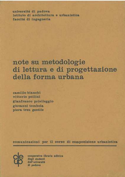 Note su metodologie di lettura e di progettazione della forma …