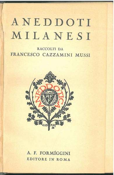 Aneddoti milanesi