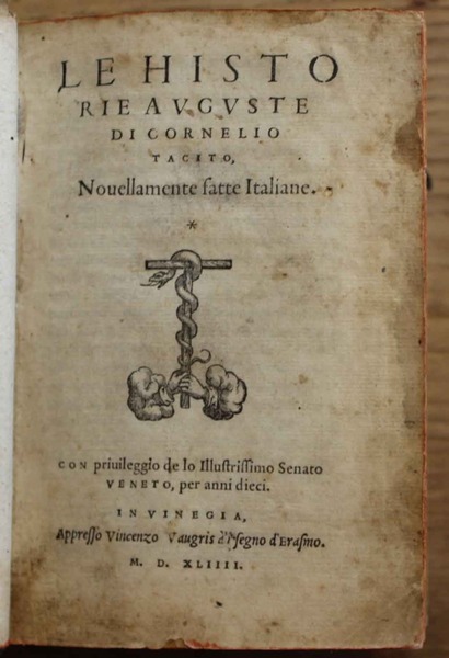 Le historie auguste di Cornelio Tacito novellamente fatte italiane