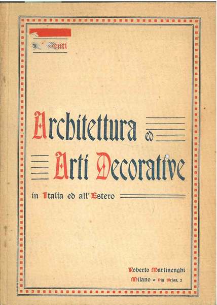 Architettura ed arti decorative in Italia ed all'estero