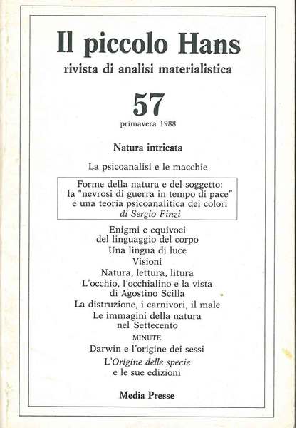 Il piccolo Hans. Rivista di analisi materialistica. N° 57, primavera …