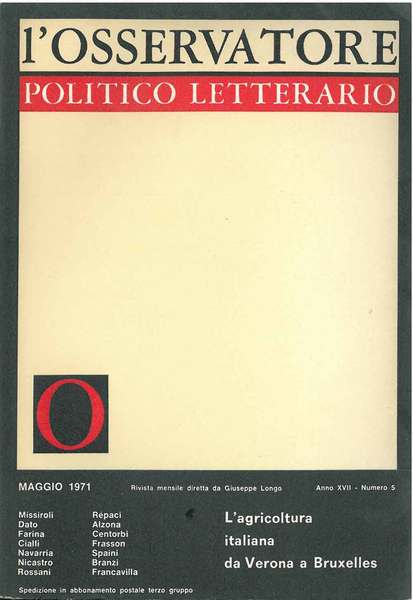 L' osservatore politico letterario. Rivista mensile diretta da Giuseppe Longo. …