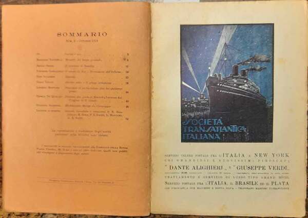 La Ronda letteraria mensile. Anno 1, num. 6 ottobre 1919