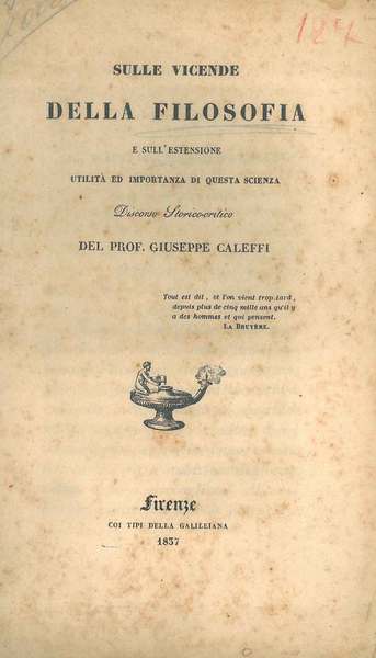 Sulle vicende della filosofia e sull'estensione utilità ed importanza di …