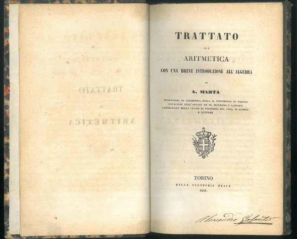 Trattato di aritmetica con una breve introduzione all'algebra.
