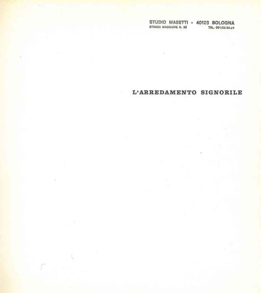 L' arredamento signorile