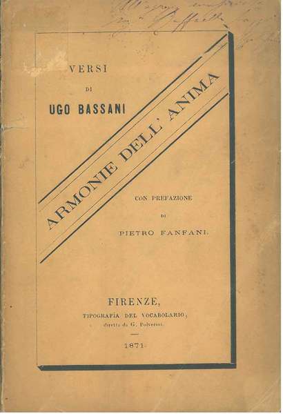 Armonie dell'anima Prefazione di P. Fanfani