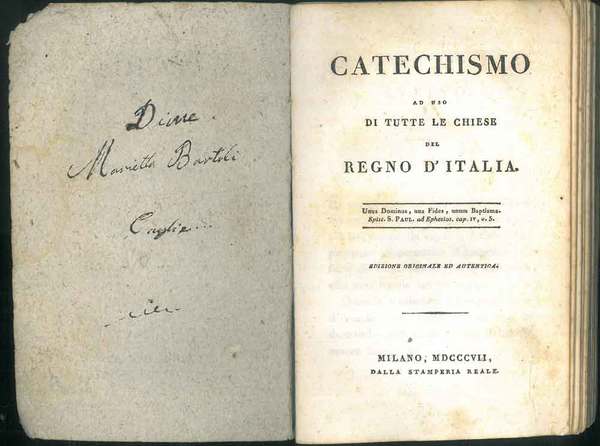 Catechismo ad uso di tutte le chiese del Regno d'Italia. …