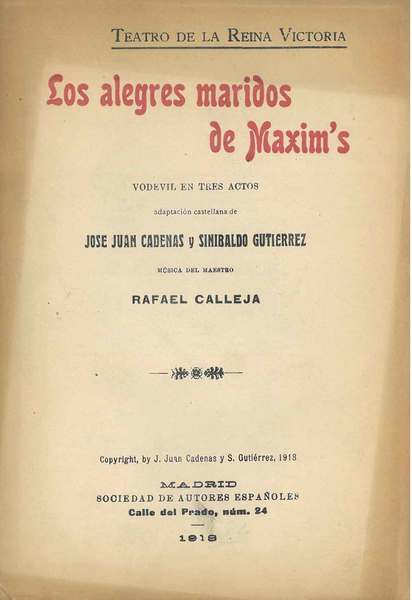 Los alegres maridos de Maxim's