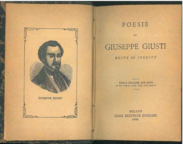 Poesie di Giuseppe Giusti edite ed inedite. Nuova edizione con …