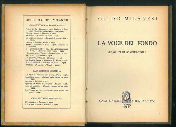 La voce del fondo ( romanzi sommergibili).