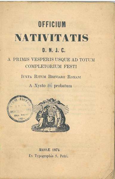 Officum Nativitatis D. N. J. C. a primis vesperis usque …