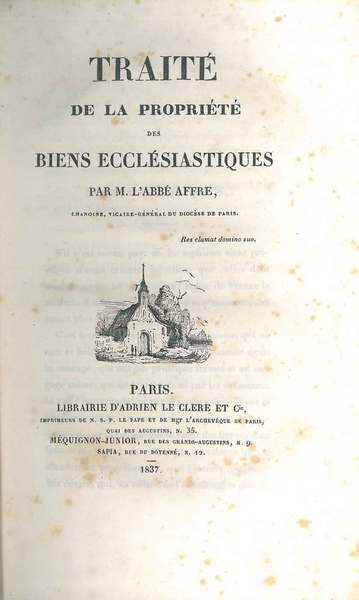 Traité de la propriété des biens ecclésiastiques