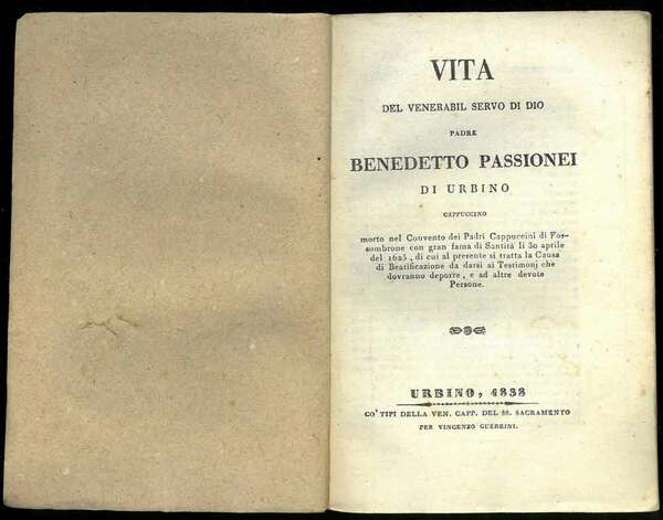 Vita del venerabil servo di Dio padre Benedetto Passionei di …