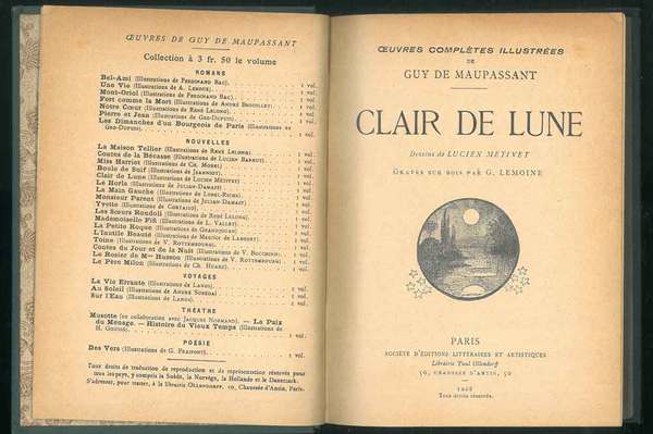 Ouvres completes illustrees - Clair de lune. Dessins de Lucien …