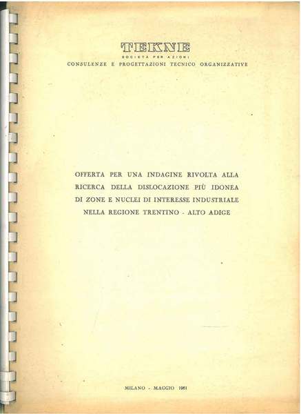 Offerta per una indagine rivolta alla ricerca della dislocazione più …
