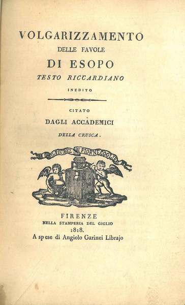 Volgarizzamento delle favole di Esopo testo riccardiano inedito citato dagli …