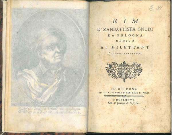 Rìm d'Zanbattìsta Gnudi da Bulogna dedicà ai dilettant d'lengua bulgneisa