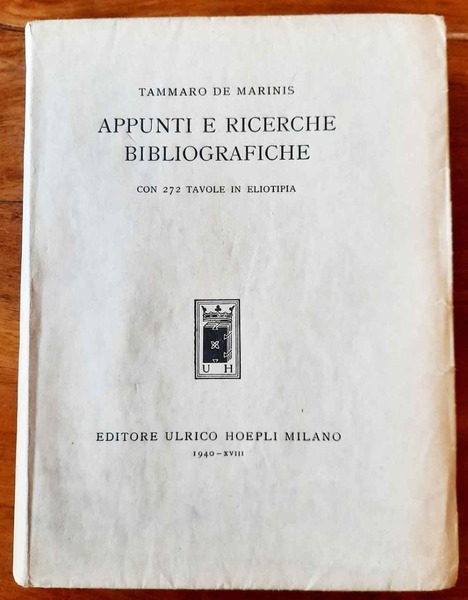 Appunti e ricerche bibliografiche